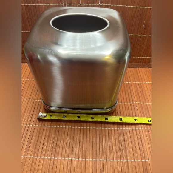 iDesign InterDesign Stainless Steel Tissue Box Cover Silver *Read Description* - Picture 2 of 5